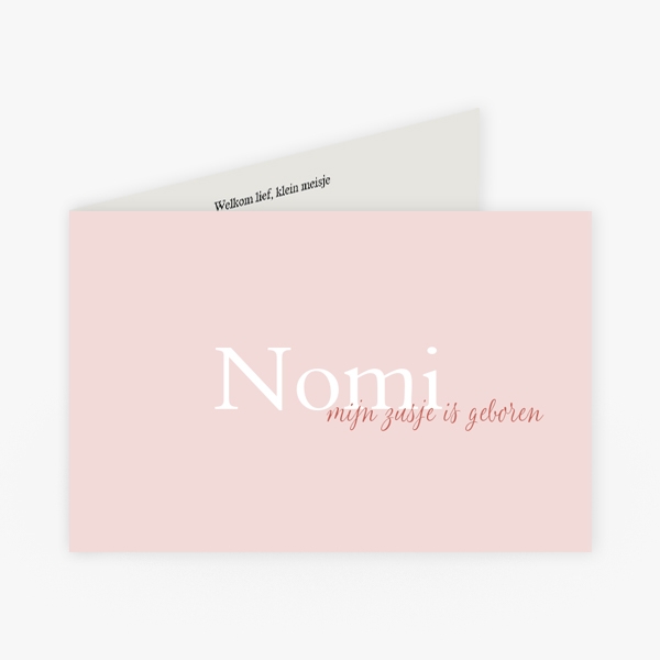 Nomi roze eenvoud