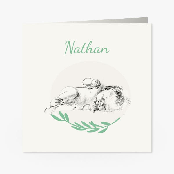 Slapende baby - Nathan