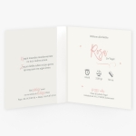 La Carte Exclusief 2 - Rose gouden folie letter met witte strik